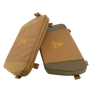Glassing Seat / Glassing Pad made with 1000D Cordura and Non-Slip Nylon. This seat will keep your rear warm during those cold weather sits and protect you from any harsh terrain. It comes with one National Molding "Quick Release Clip"  male and female, made in the USA.